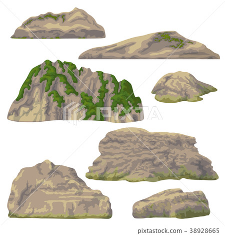 Rocks, Hills and Stones Isolated 38928665