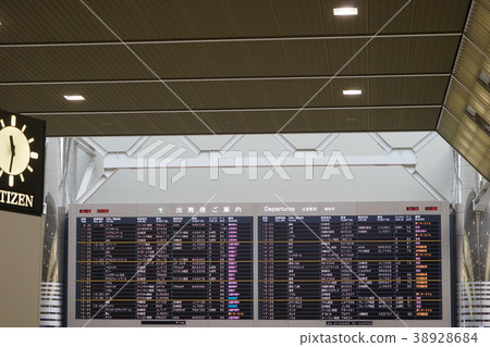 3月成田國際機場20號信息板/ 2號航站樓出發大廳 38928684