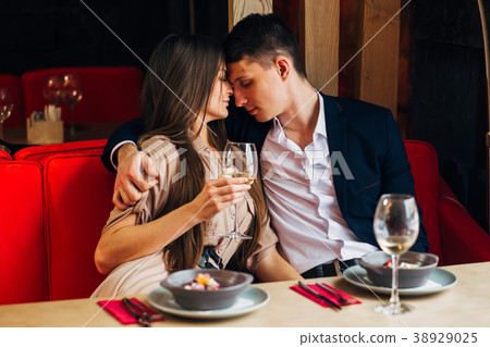 Happy young couple taking selfie with smart phone Happy young couple taking selfie with smart phone 38929025