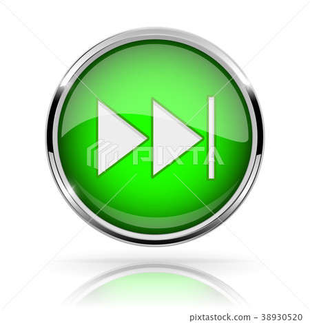 Green round media button. FAST FORWARD button 38930520