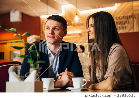 Happy young couple taking selfie with smart phone Happy young couple taking selfie with smart phone 38930535