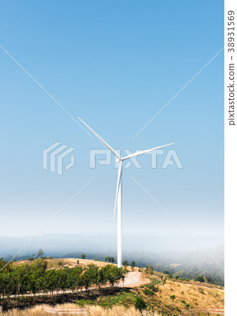 wind mill on hill 38931569