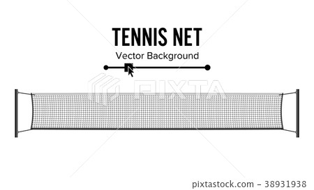 Tennis Net. Realistic Net Used In The Sport Game Tennis Net. Realistic Net Used In The Sport Game 38931938