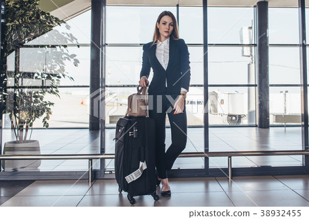 Full-length portrait of confident young business Full-length portrait of confident young business 38932455