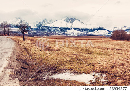 Lomnicky peak from Velka Lomnica, High Tatras Lomnicky peak from Velka Lomnica, High Tatras 38934277
