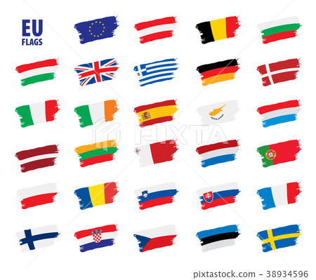 flags of the european union flags of the european union 38934596