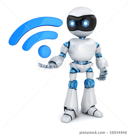 Robot and symbol wireless Wi-Fi 38934948