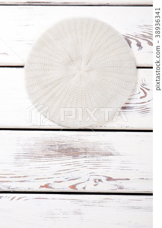 White handmade beret for women. White handmade beret for women. 38936341