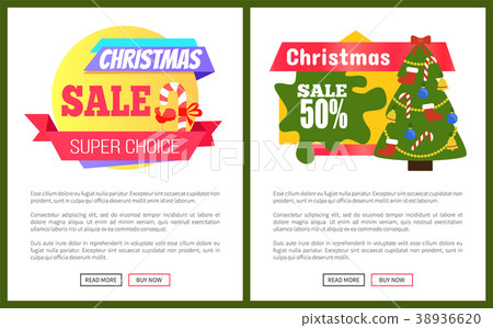 Set of Christmas Sale Cards Vector Illustration Set of Christmas Sale Cards Vector Illustration 38936620