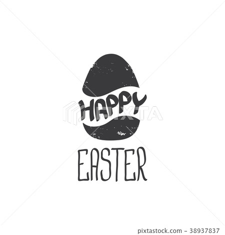 happy easter text lettering isolated on white happy easter text lettering isolated on white 38937837