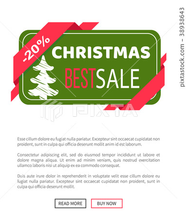 Discount Christmas Sale Banner with Green Tree Discount Christmas Sale Banner with Green Tree 38938643