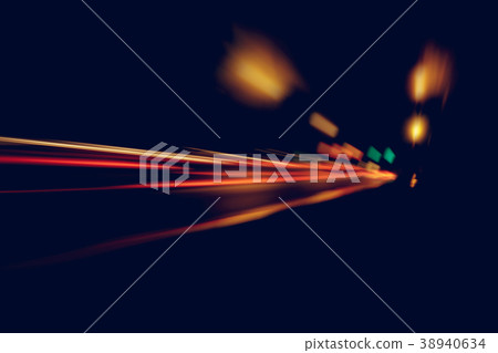 Blurry Illumination and night lights, motion blur Blurry Illumination and night lights, motion blur 38940634