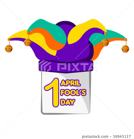 Harlequin hat, April fool day. 38943117