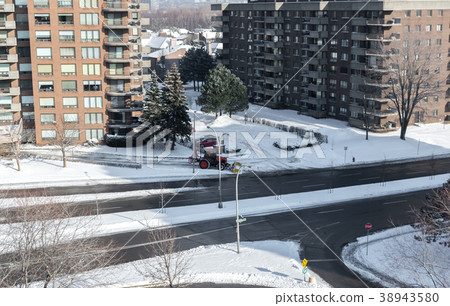 Modern condo buildings with huge windows and balco Modern condo buildings with huge windows and balco 38943580