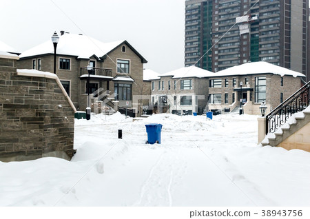 Expensive house in snow, Montreal, Canada Expensive house in snow, Montreal, Canada 38943756