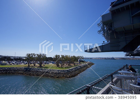 A view from the USS Midway Museum in San Diego, California, USA 38945095