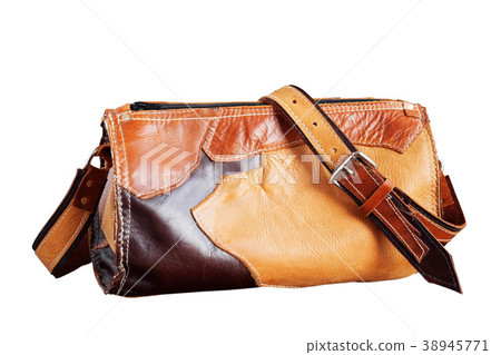 leather bag on white background 38945771