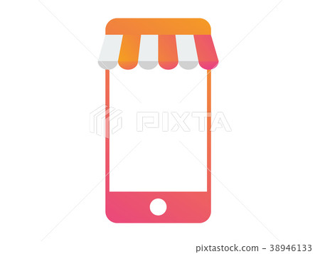 Smart phone mobile store business template icon - Stock Illustration ...