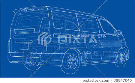 Concept car. Vector 38947040