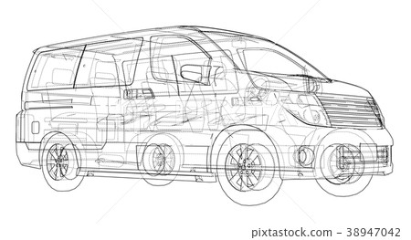 Concept car. Vector Concept car. Vector 38947042