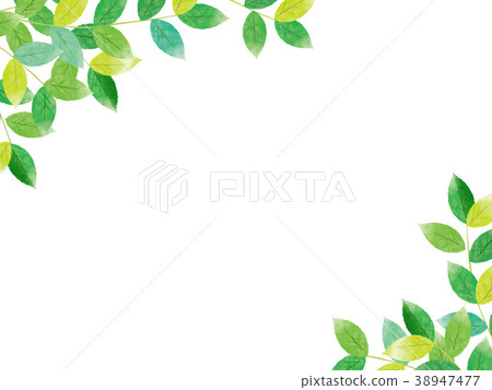Fresh green watercolor illustration 38947477