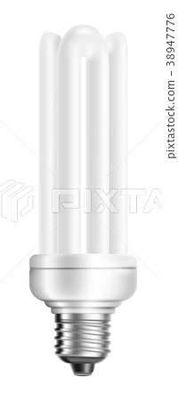 Energy saving light bulb isolated on white background. 38947776