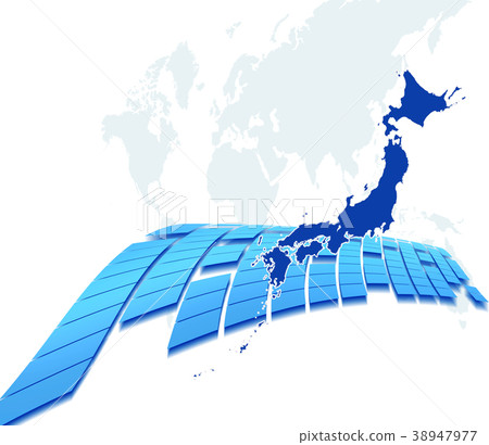 商業背景日本地圖世界地圖全球地球 商業背景日本地圖世界地圖全球地球 38947977