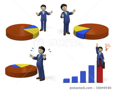 Business person during graph and presentation 38949590