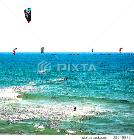 Kite surfing 38949872