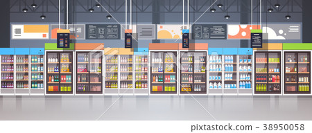 Supermarket Interior Retail Store With Assortment Supermarket Interior Retail Store With Assortment 38950058