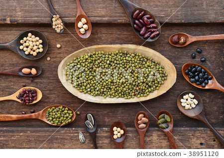 collection of different legumes for background collection of different legumes for background 38951120