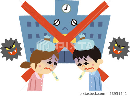 插圖材料學校關閉（病毒傳播） 38951341