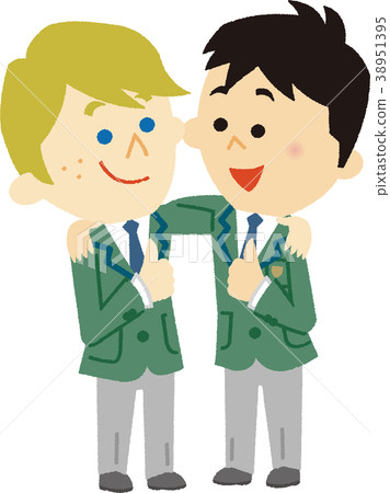 Illustration material Foreign students 38951395
