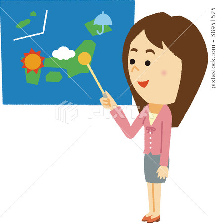 Illustration material of the weather forecast 38951525