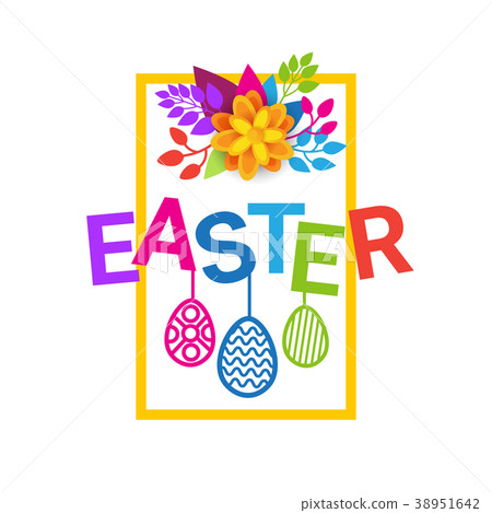 Easter Background Holiday Greeting Card Decoration 38951642