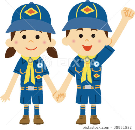 Illustration material Cub scout 38951882