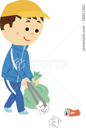 Illustration Material Garbage Pick Up Stock Illustration 38951901 Pixta