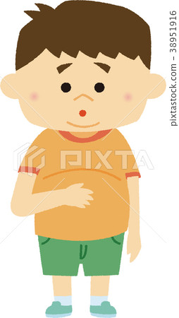 插圖素材兒童肥胖 38951916