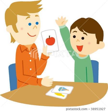 Illustration material English conversation 38951927