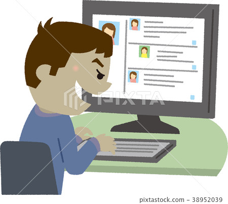 插圖素材Net Stalker 38952039