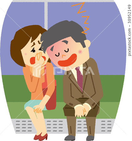 Illustration material drunk (train) 38952149