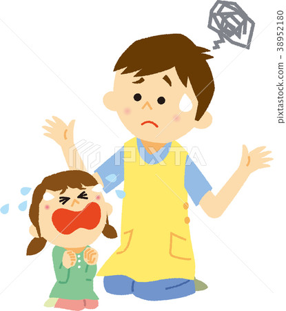 Illustration material troubled childcare Illustration material troubled childcare 38952180