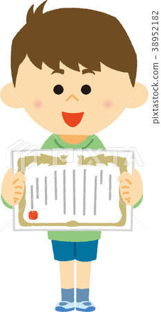 Illustration material Children to be commended 38952182