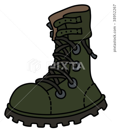 The green lacing military shoe The green lacing military shoe 38952267