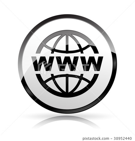globe icon on white background - Stock Illustration [38952440] - PIXTA