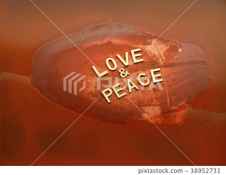 Letter Love Peace English Letter Message Stock Photo