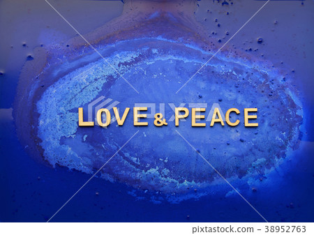 Letter Love Peace English Letter Message Stock Photo