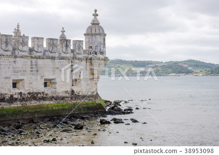 Wall of the Belem, Tower Torre de Belem, on the 38953098