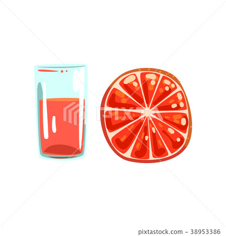 Grapefruit fruit juice, glass of natural Grapefruit fruit juice, glass of natural 38953386