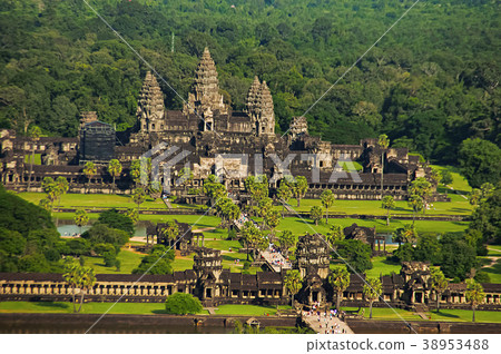 Angkor Wat temple complex, Aerial view 38953488